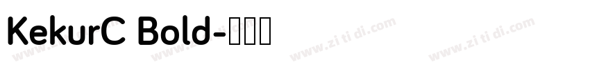KekurC Bold字体转换